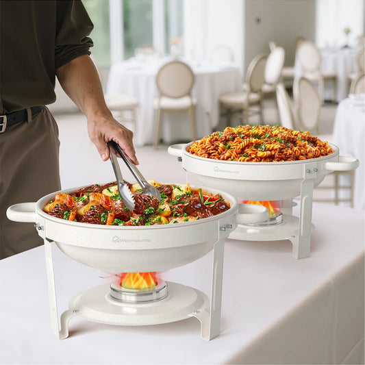 White Chafing Dishes for Buffet