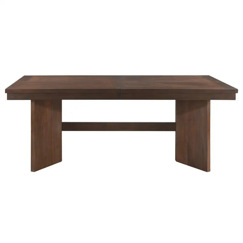 Modern Walnut Finish Dining Set 7pc