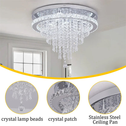 Luxury Crystal Ceiling Lamp, Modern, Hanging Decor
