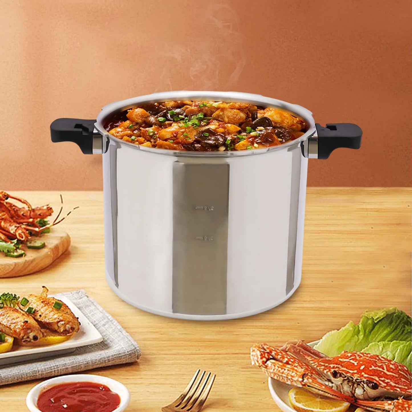 23 Quart Pressure Canner and Cooker with Pressure Gauge