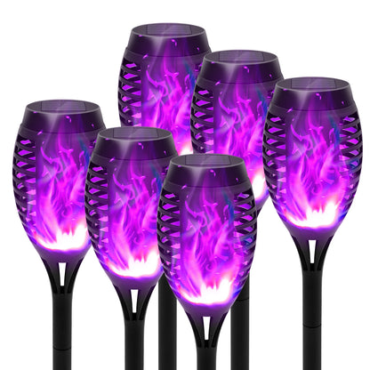 Green Solar Flame Light Outdoor with Flickering Flame