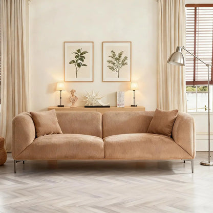 82.7" Modern Couch Upholstered Boucle Sofa