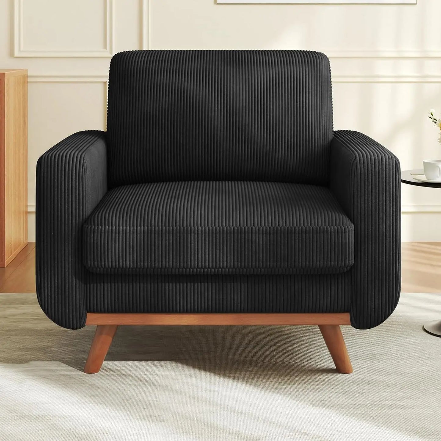 38.5" Accent, Upholstered Armchair with Deep Seat