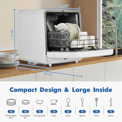 120V/900W Portable Dishwasher, Countertop