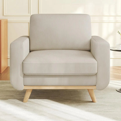 38.5" Accent, Upholstered Armchair with Deep Seat