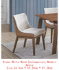 Modern Walnut Finish 5-Piece Dining Set