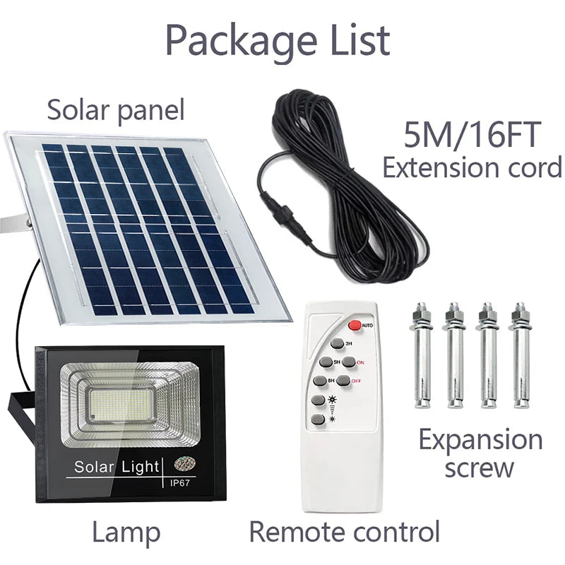 2PCS Solar Flood Light Outdoor