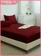 1PC Solid Color Fitted Sheet