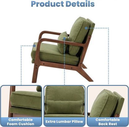 Mid Century Accent Chair, Modern Living Room Chairs