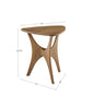 Rustic Wooden Small Triangular Side Table