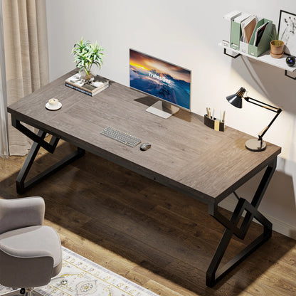 Tribesigns 63" Large Industrial Executive Desk