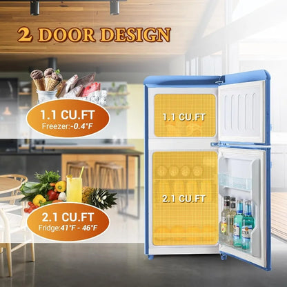 Mini Fridge 3.2 Cu. Ft. with Freezer