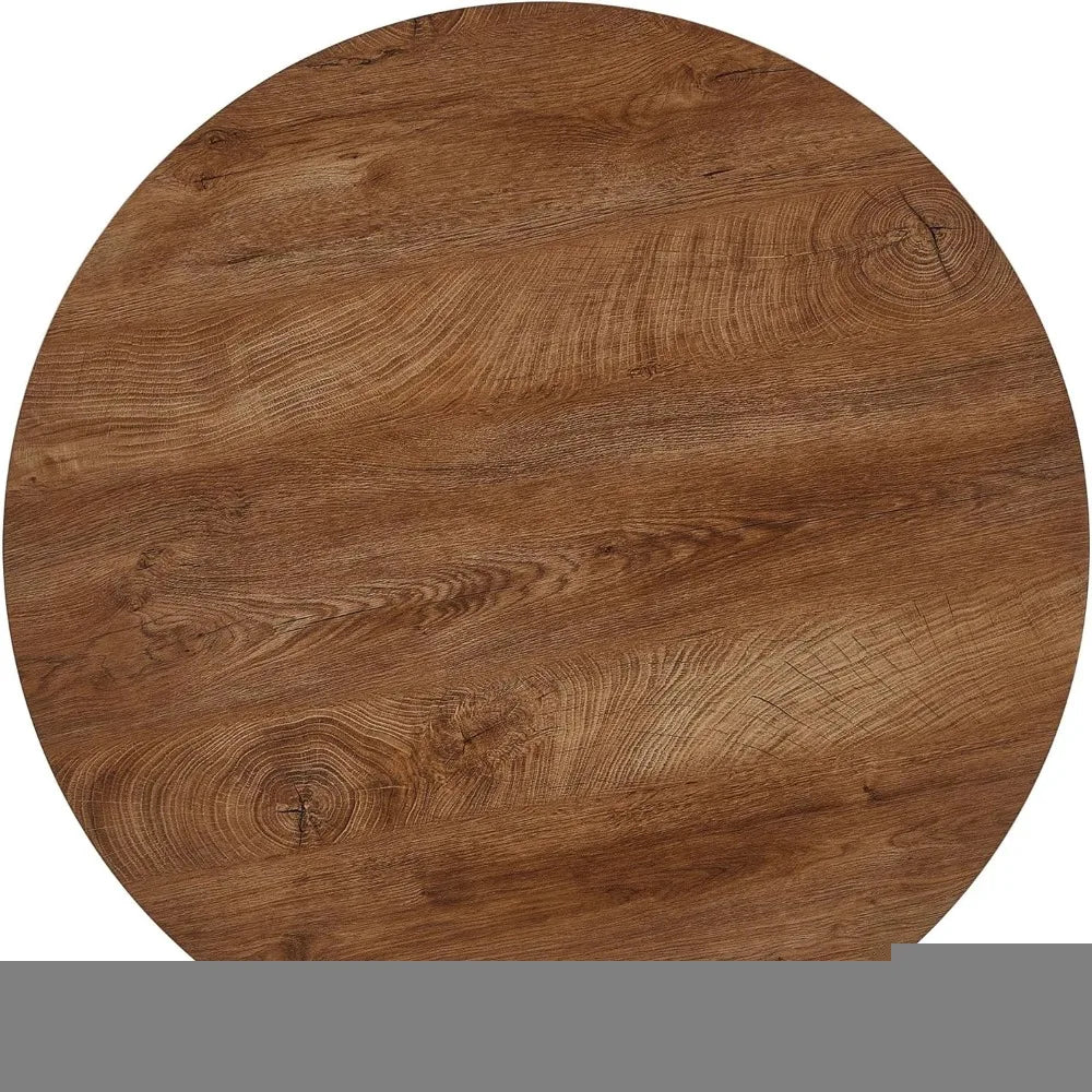 3-Piece Dining Table Set for 2 - 37-Inch Round Table and Chairs,
