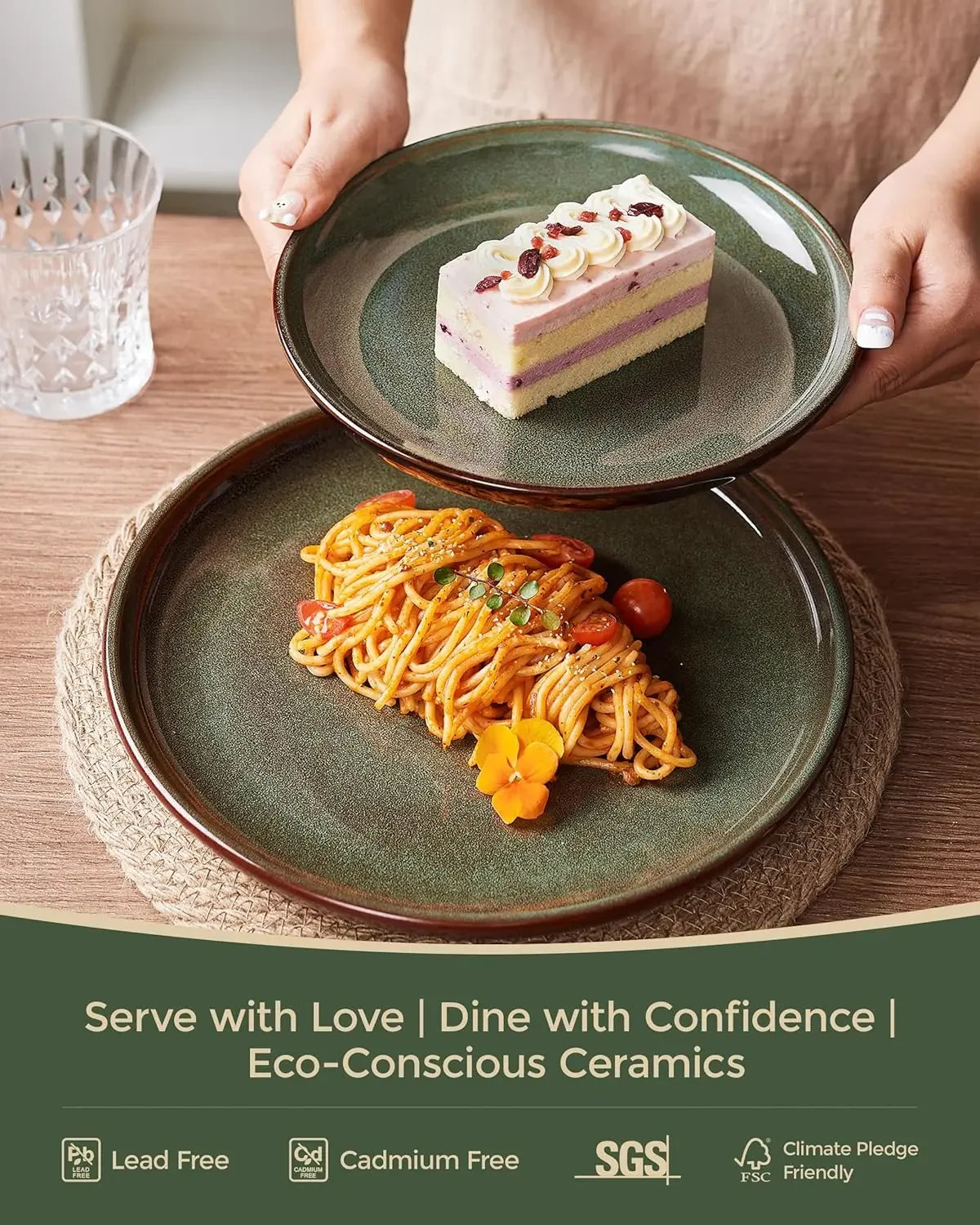 Stoneware Dinnerware Sets Service for 4, 12 pcs