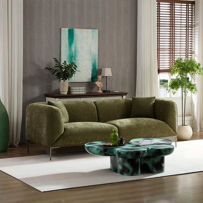 82.7" Modern Couch Upholstered Boucle Sofa