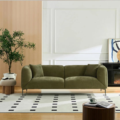82.7" Modern Couch Upholstered Boucle Sofa