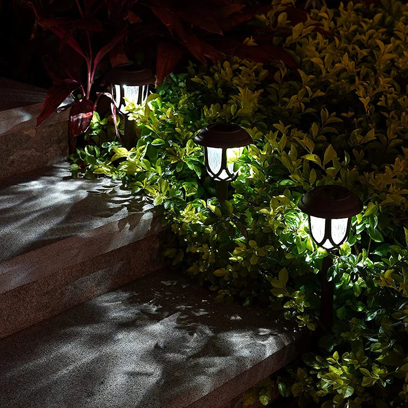 10pcs Solar LED Lawn Lights with Water Ripple Design