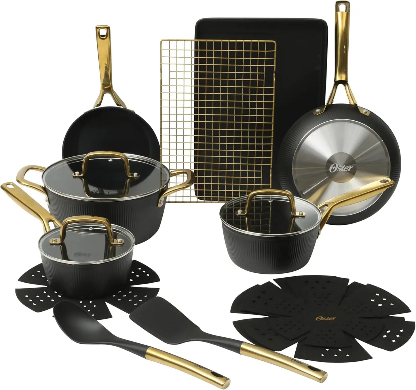 16 Piece Aluminum Kitchen Cookware Set