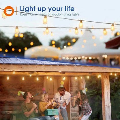 150FT LED Outdoor String Lights Waterproof Patio Lights