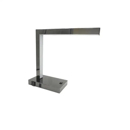 LED Table Lamp with USB Charging Port and Power Outlet
