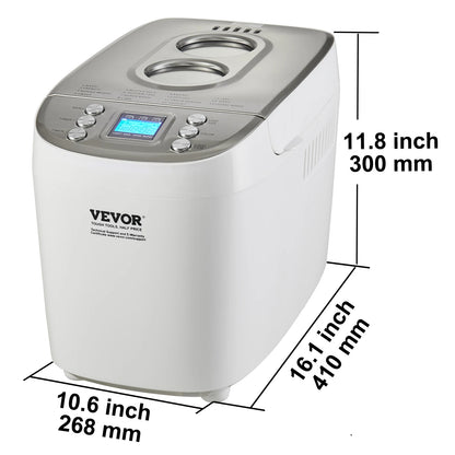 2/3 LB Bread Maker 15-in-1 Dough Machine