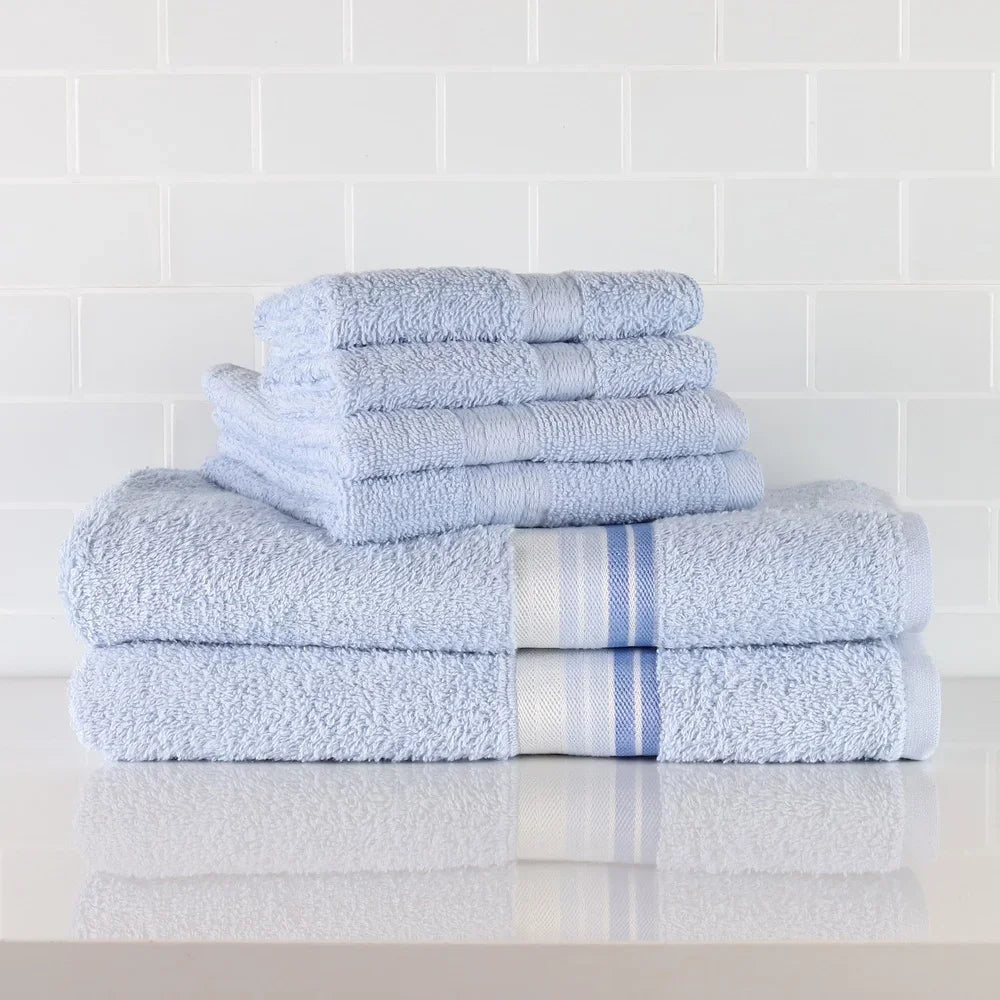 6 Piece Cotton Towel Set