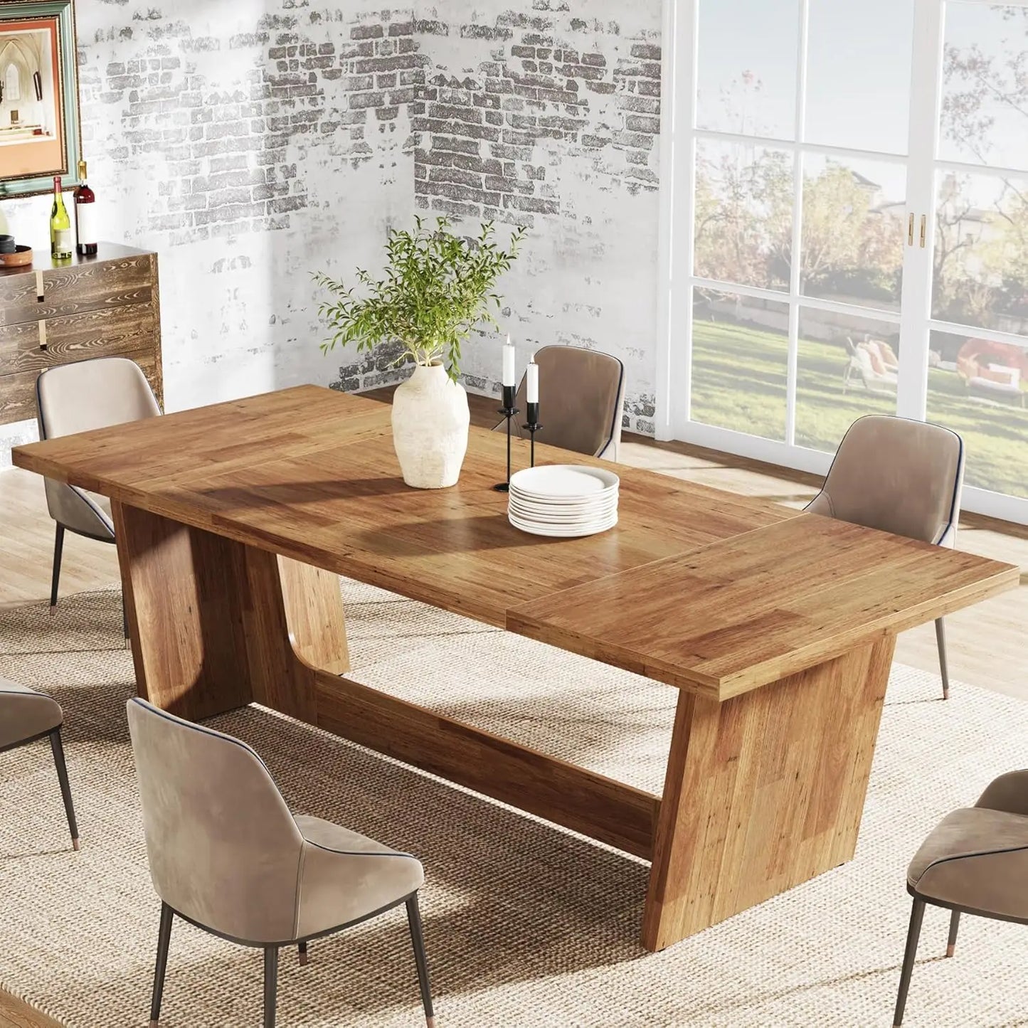 Dining Room Table: Rectangular Farmhouse Kitchen