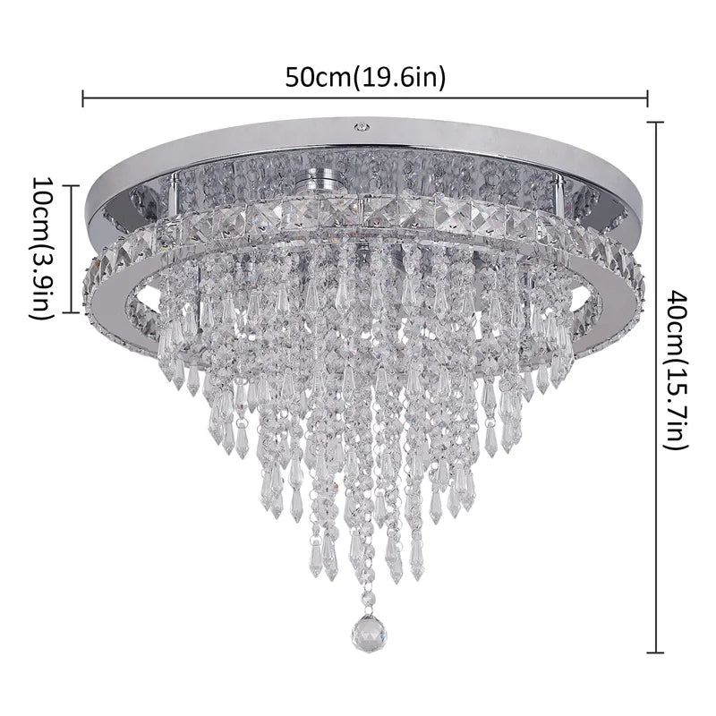 Luxury Crystal Ceiling Lamp, Modern, Hanging Decor