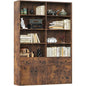 78.7" Bookcase with 4 Drawers and 4 Doors
