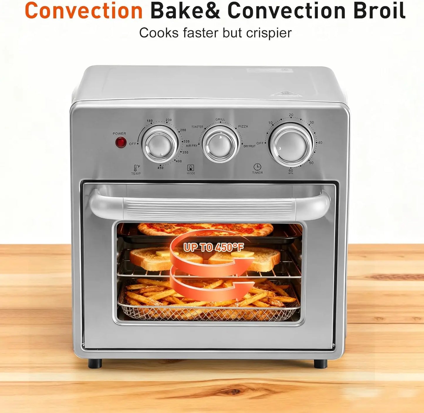 Countertop Air Fryer Toaster Oven Combo