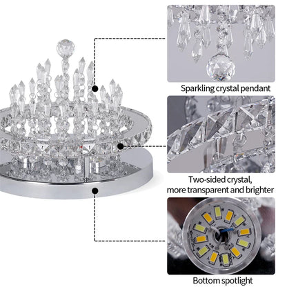 Luxury Crystal Ceiling Lamp, Modern, Hanging Decor