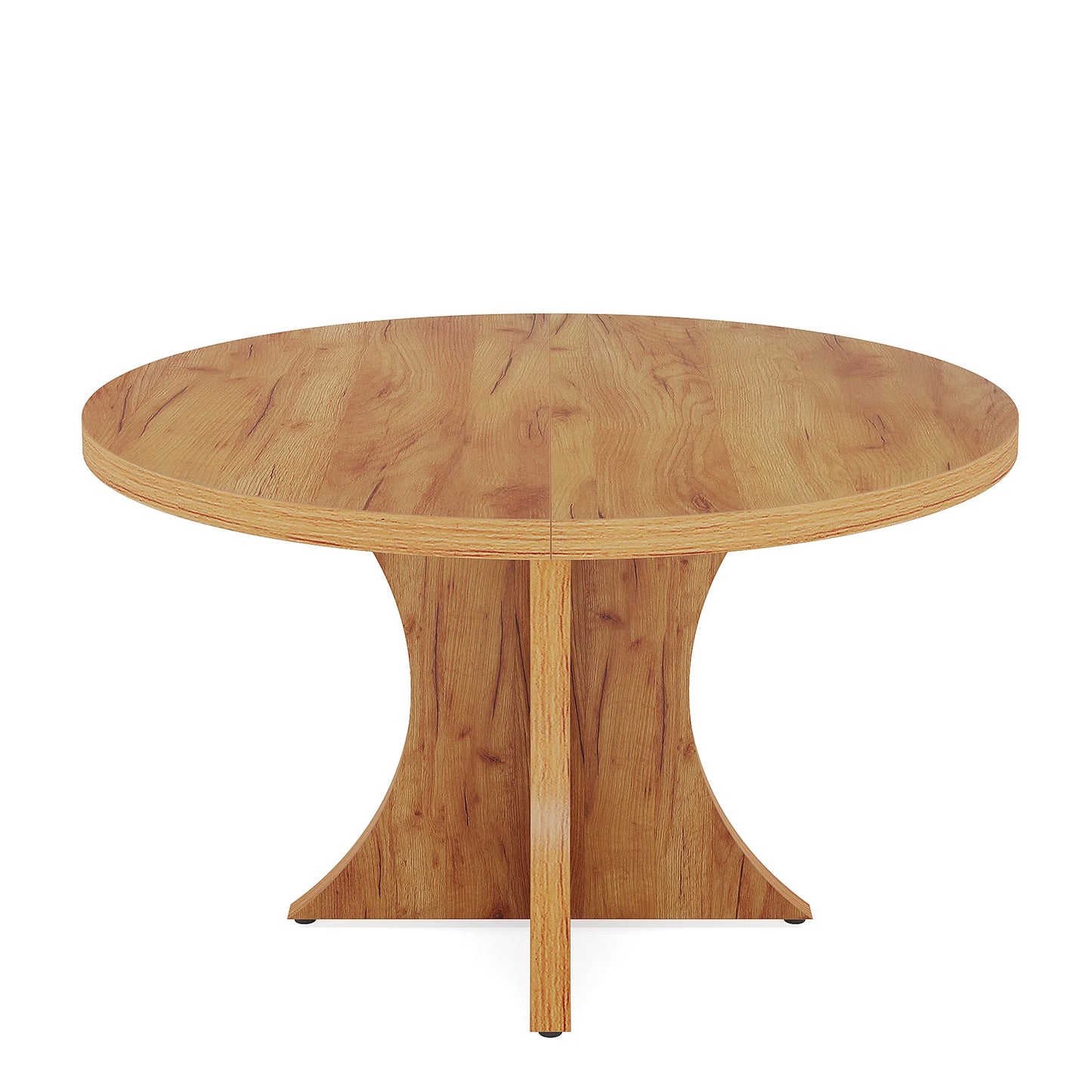 Round Dining Table for 4-6, 47.24-Inch Farmhouse Kitchen Table