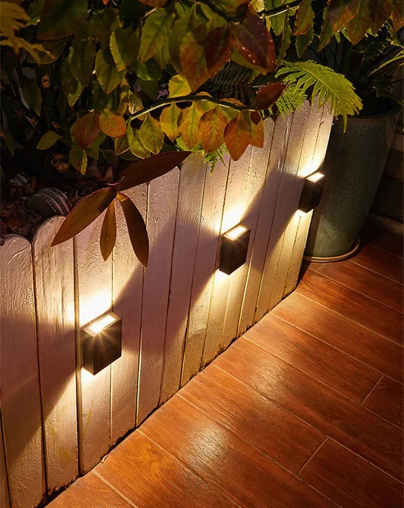 1~8PCs Wall Solar Light for Outdoor Lighting