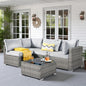 5 PCS Outdoor Patio Furniture Sets,Wicker