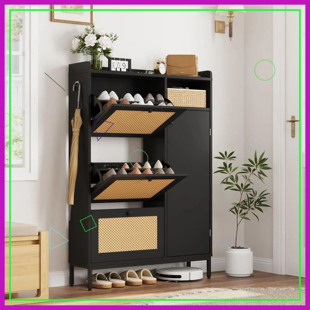 Entryway Shoe Cabinet and Storage, Organizer