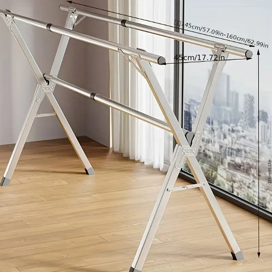 Folding Metal Drying Rack with 20 Hooks