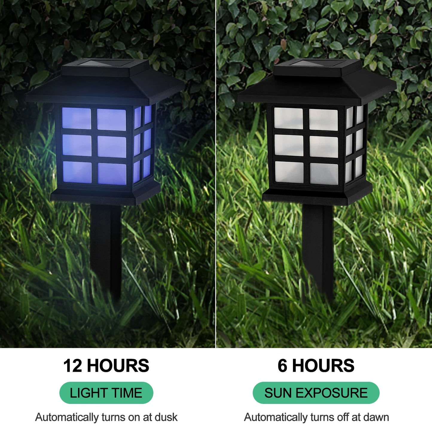 12pack Solar LED Pathway Lights, Outdoor Landscape Lighting