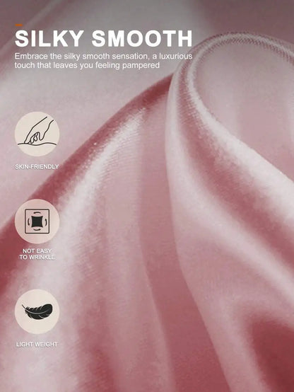 1pc Satin Fitted Sheet