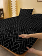 1pc Black and White Bed Set