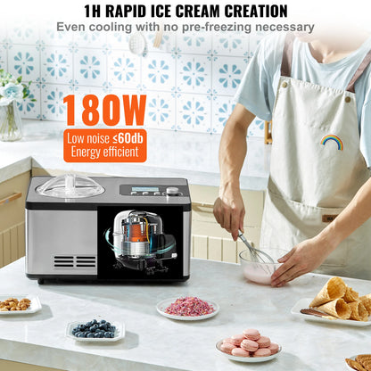 Automatic Ice Cream Maker with Built-in Compressor 2