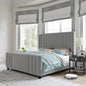 Queen Size, Velvet Upholstered Platform Bed
