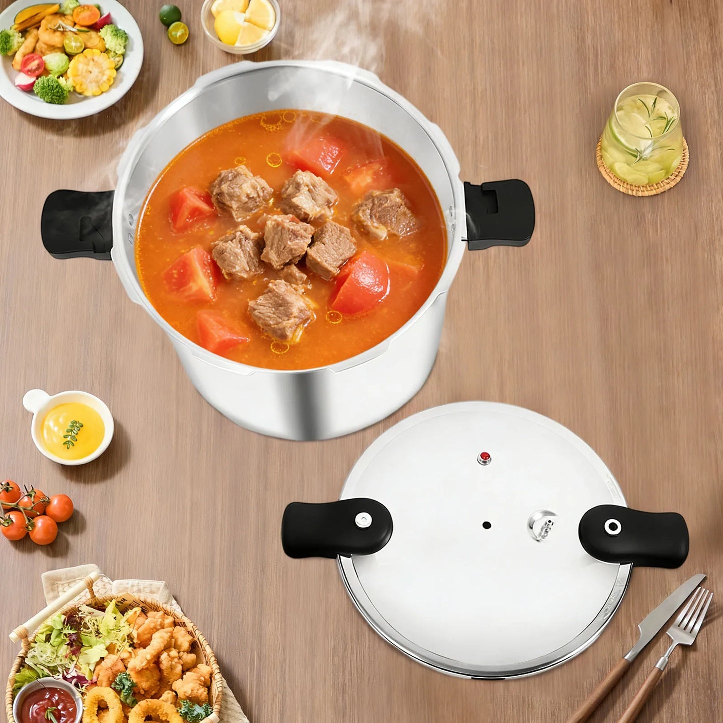 23 Quart Pressure Canner and Cooker with Pressure Gauge