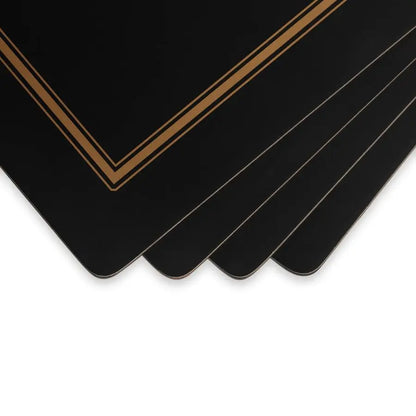 Classic Black Collection Placemats Set of 4