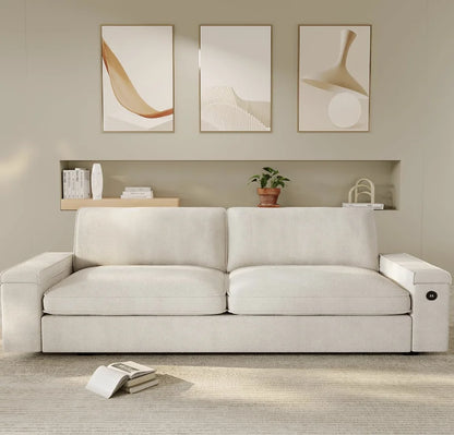 Modern Sofas Couches, with Storage and 2 USB Charger Ports