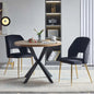3-Piece Dining Table Set for 2 - 37-Inch Round Table and Chairs,