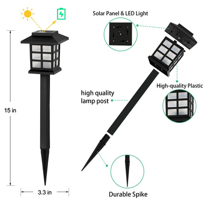 12pack Solar LED Pathway Lights, Outdoor Landscape Lighting