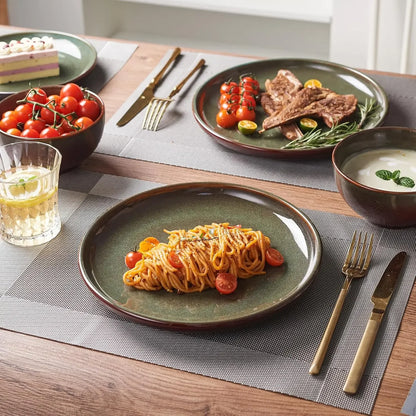 Stoneware Dinnerware Sets Service for 4, 12 pcs