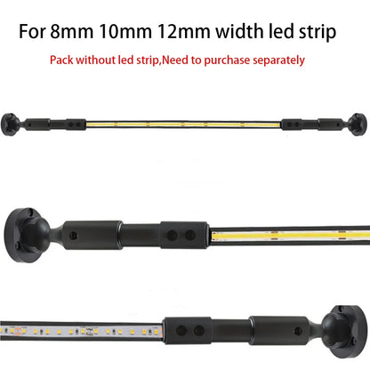 Modern Black White Linear Wall Lamp Skyline Wall Sconce Background LED Bar Strip 1/2/3/5/8/10M Living DIY Room Home Decor Lights