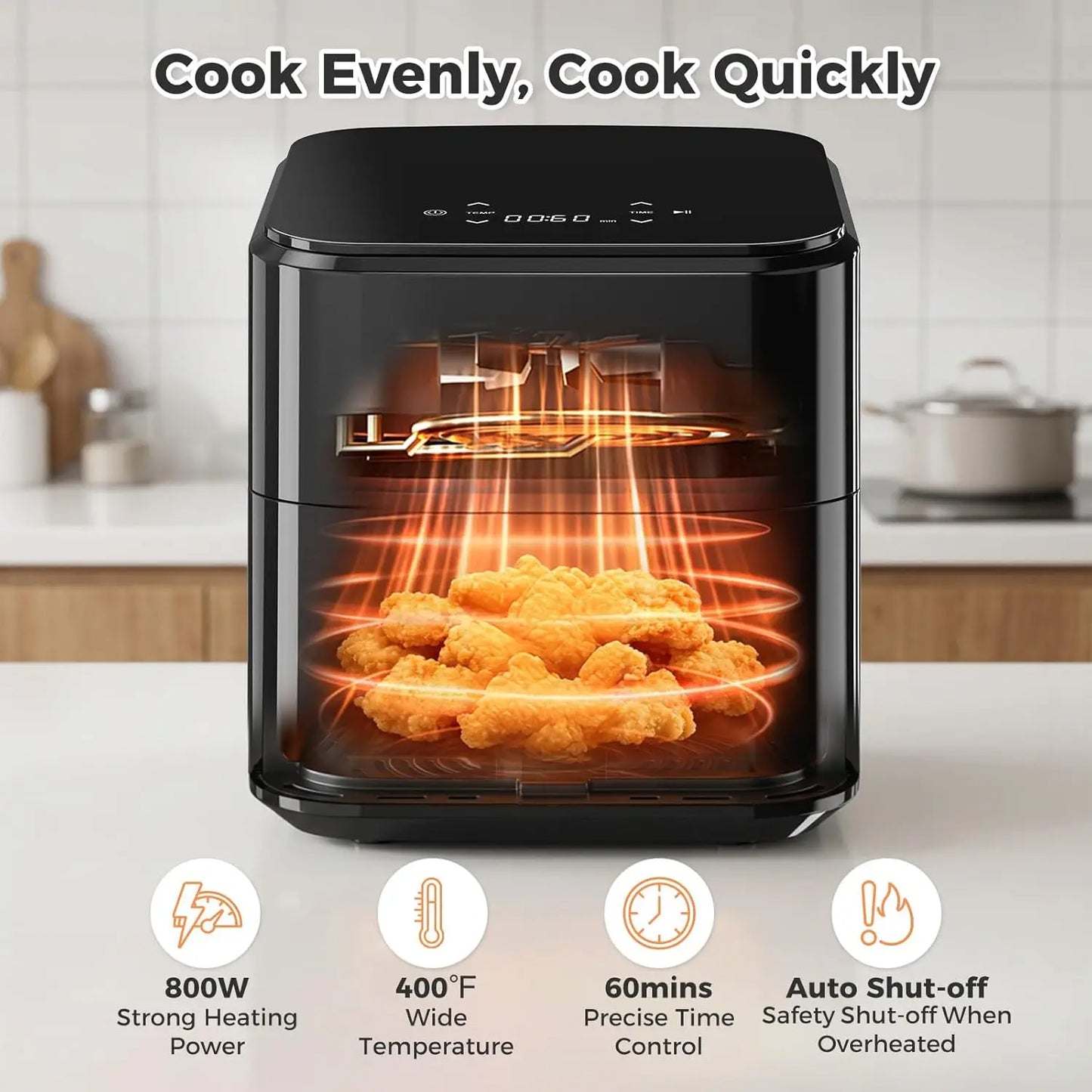 3QT Air Fryer, Small Air Fryer