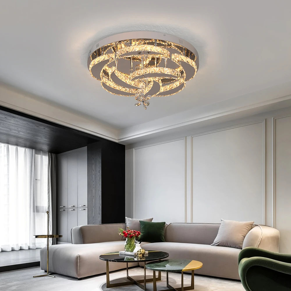 Luxury K9 Crystal Chandelier Modern Ceiling Lamp